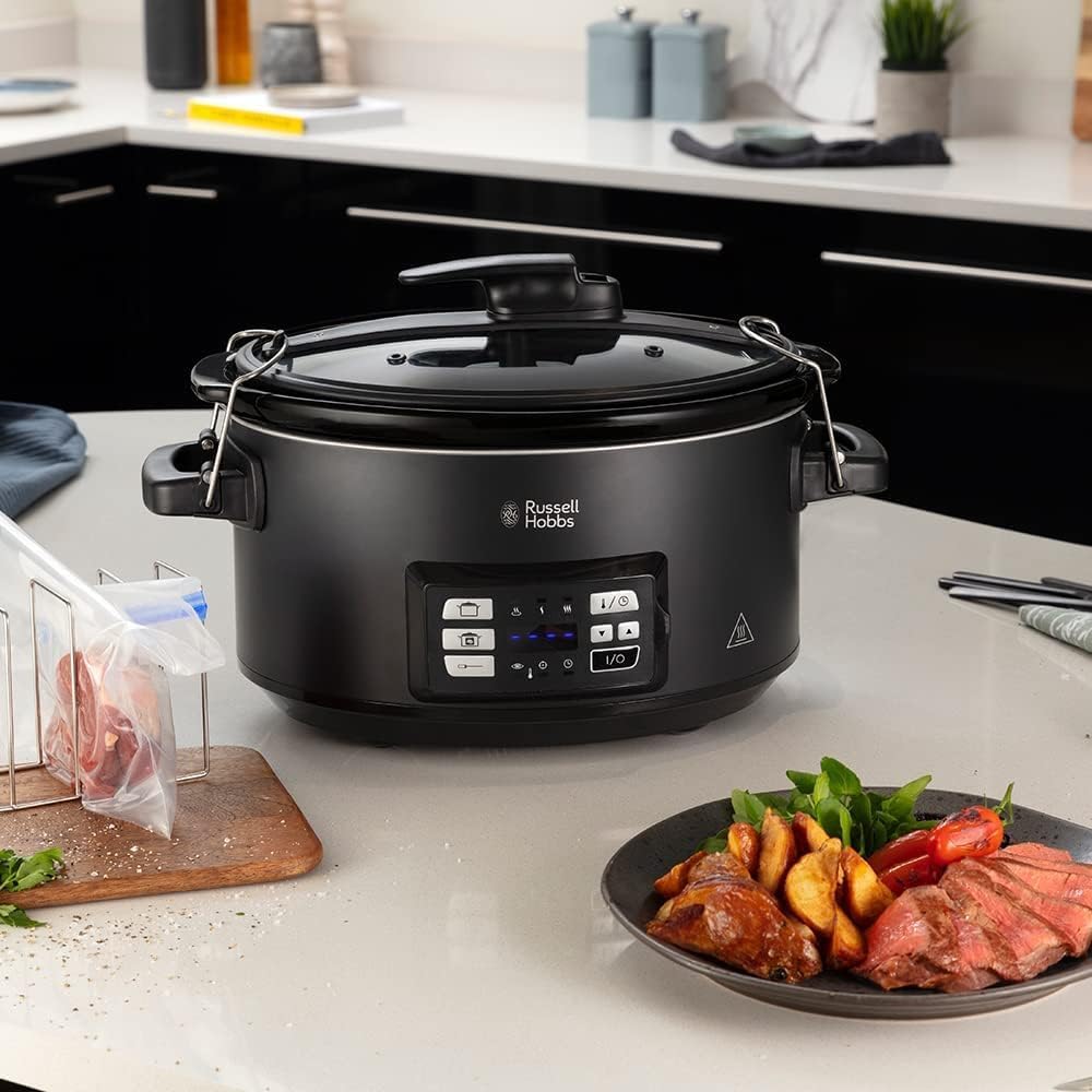 Russell Hobbs Multikocher 3-in-1 [Slow Cooker, Sous Vide, Bräter + Kerntemperatursensor] schwerer 6,