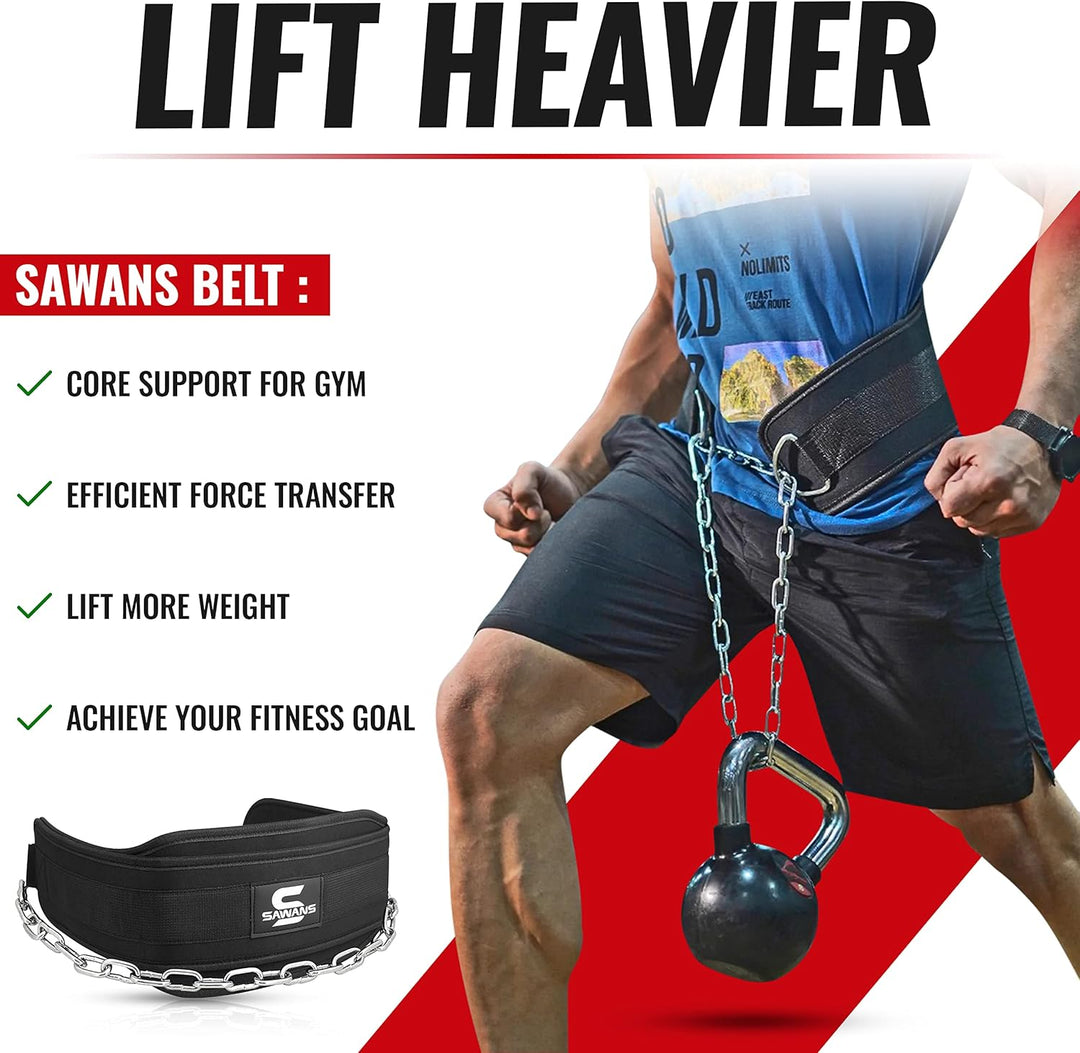 Dip-Gürtel mit 91,4 cm Heavy Duty Bodybuilding Gewichtheben Dip Stahlkette für Klimmzüge Übung Fitne