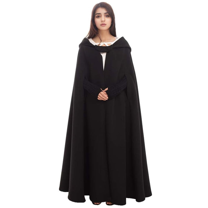 GRACEART Mittelalterliche Unisex Vampir Umhang Gothic Cosplay Kostüm, Robe mit Kapuze Cape Mantel Um