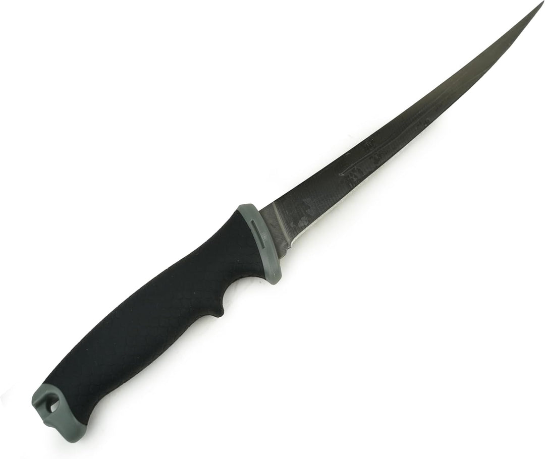 Fischfilet-Set – 4-teilig – Fischmesser – Filetiermesser – Entkalker und Schneidebrett mit Edelstahl
