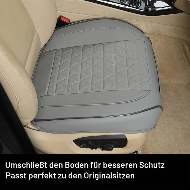 Black Panther Autositzbezüge 2er Set – Vordersitzbezüge aus PU-Leder mit Rutschfester Rückseite, Dre