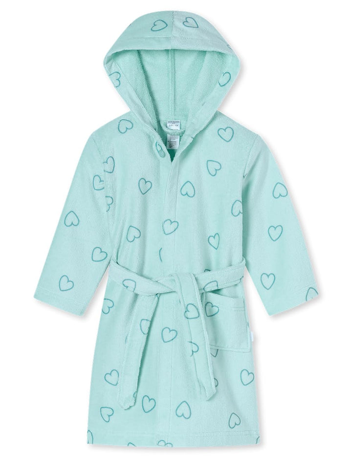 Schiesser Jungen Bademantel - Velour - Grösse 92 bis 140 98 hellgrün_182730, 98 hellgrün_182730