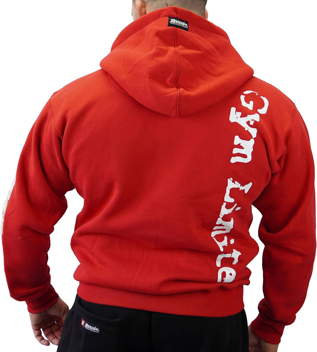 Brachial Premium Herren Kapuzenjacke Gym - Hoodie Sweatjacke Sweatshirt Jacke mit Kapuze für Bodybui