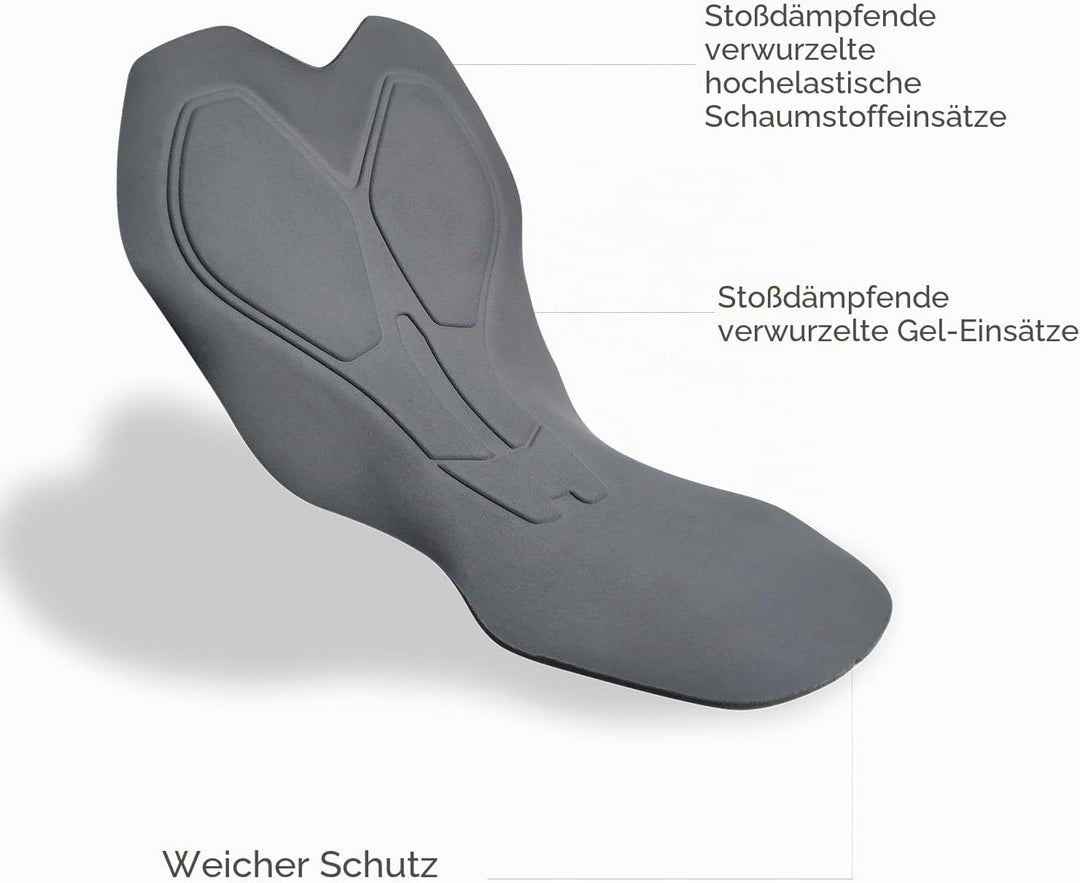 Lo.gas Herren Radfahren Bib Shorts, Gel Gepolstert Mit Taschen, Atmungsaktiv Quick-Dry für Männer M