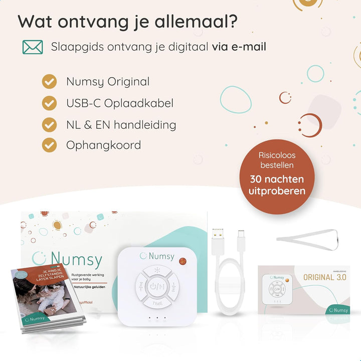 Numsy Original White Noise Machine Baby - Witte Ruis Baby - Slaaphulp
