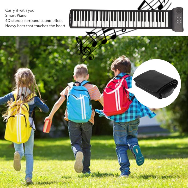 Roll Up Piano, 61 Tasten Tragbares Elektronisches Keyboard Faltbares Bluetooth MIDI Keyboard Piano f