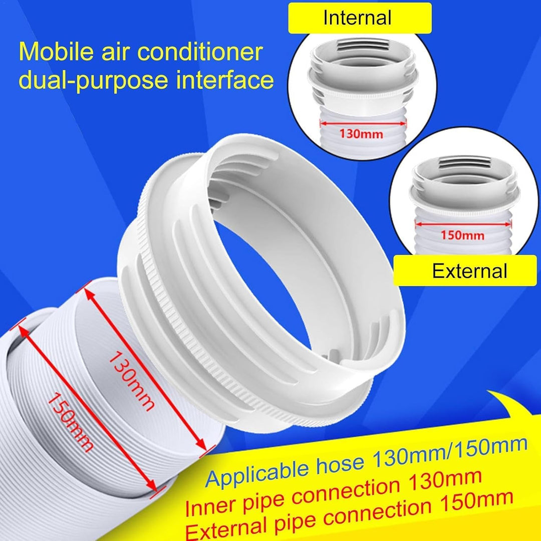 Klimaanlagen Abluftschlauch Adapter,130mm innen/150mm Aussen,Klimaanlagen Abgasschlauchkupplung,Klim