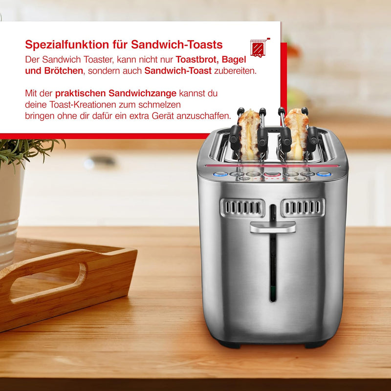 Solis Sandwich Toaster 8003 Sandwichmaker - Toster Griller - Sandwich Grill - Turbofunktion - Funkti