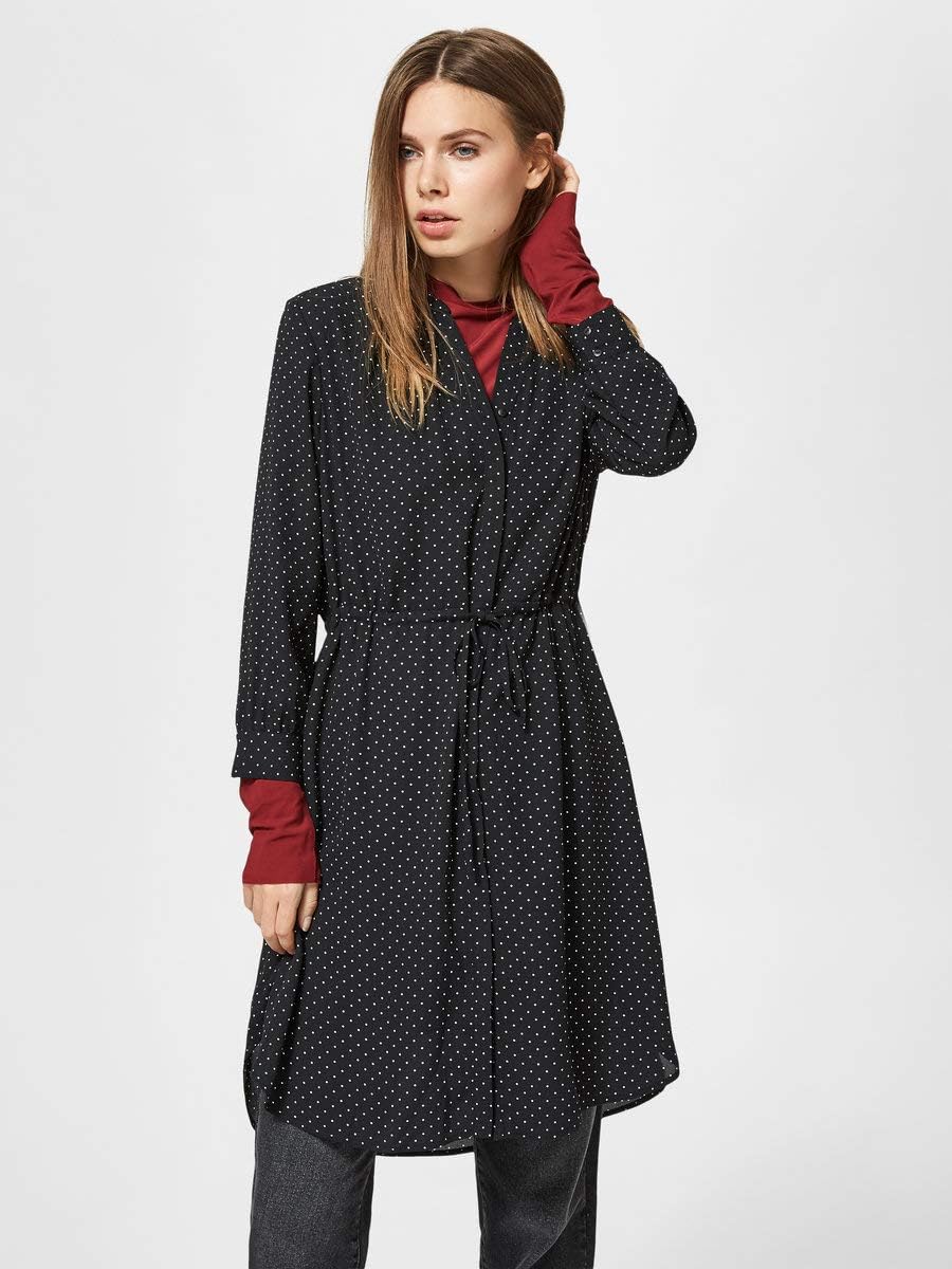 SELECTED FEMME Damen Kleid 42 Arctic Ice/Aop:flower Aop, 42 Arctic Ice/Aop:flower Aop