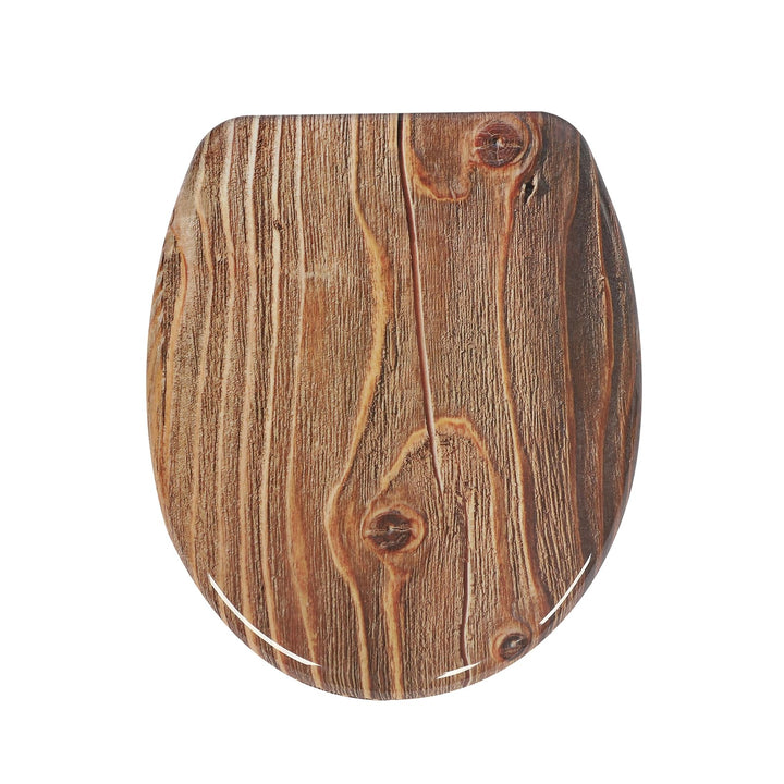 Duroplast-Toilettensitz, O-förmiger Toilettendeckel mit Soft-Close-Mechanismus, Edelstahlscharnier,