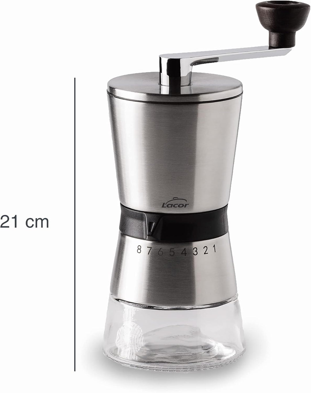 Lacor Kaffeemühle, Edelstahl Gebrauchsanleitung (nicht in deutscher Sprache), Gebrauchsanleitung (ni