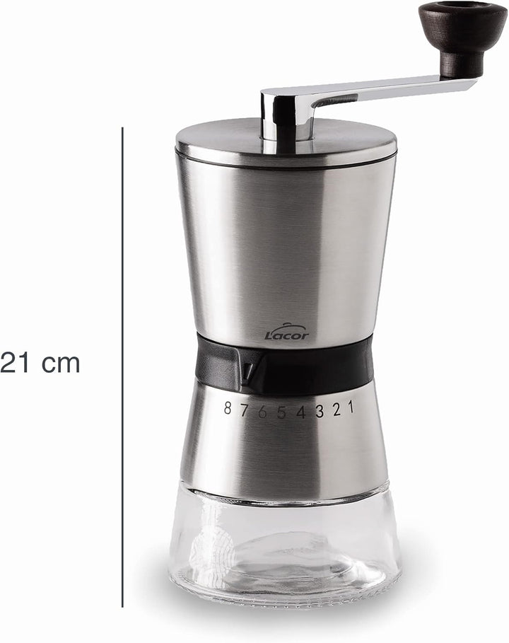 Lacor Kaffeemühle, Edelstahl Gebrauchsanleitung (nicht in deutscher Sprache), Gebrauchsanleitung (ni