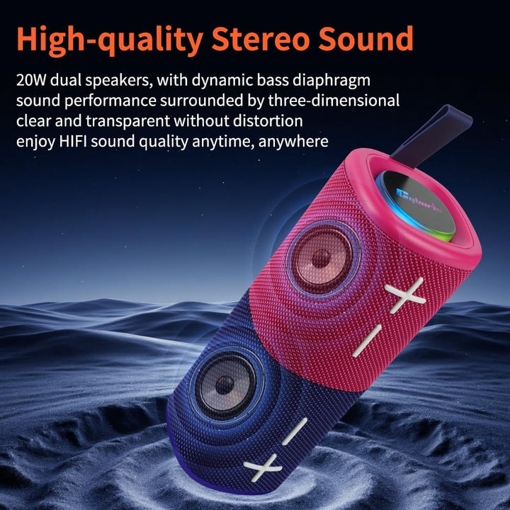 2-in-1 Split-Magnet-Bluetooth-Lautsprecher, Farbblockierung, wasserdicht, doppelt teilbar, kabellos,