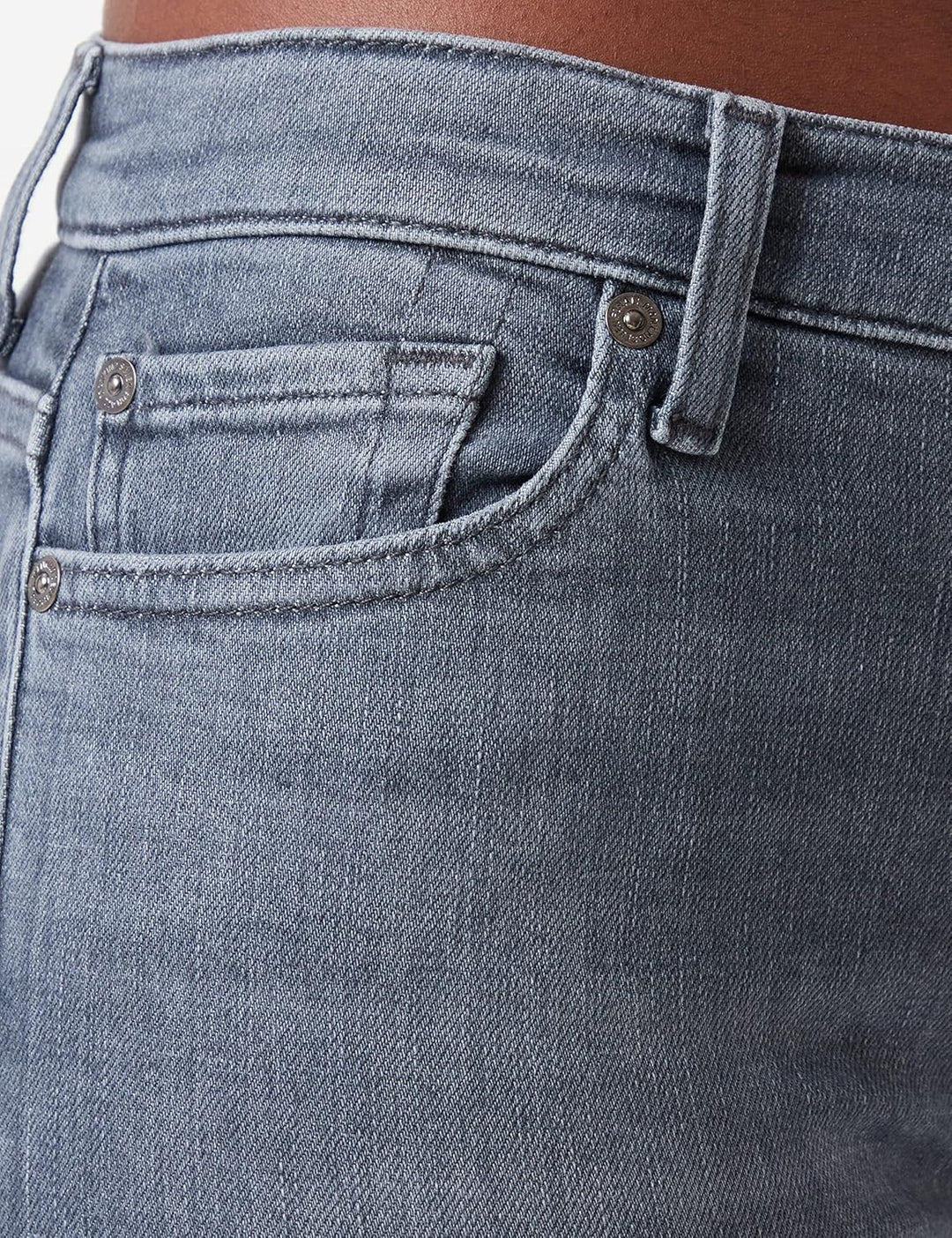 7 For All Mankind Damen Hw Skinny Slim Illusion Moon Tune with Embellished Squiggle Jeans 25W / 25L
