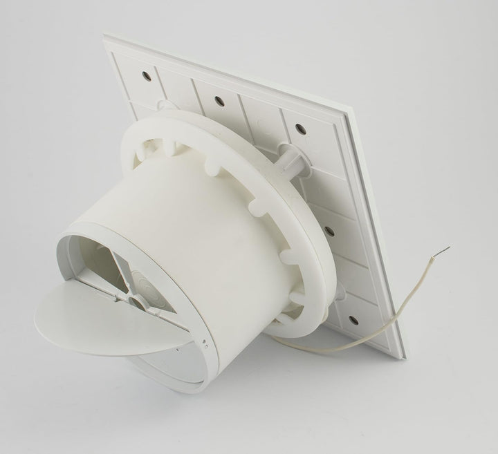 Ventilator Lüfter Badlüfter Mit integrierte Rückschlagklappe Glasfront stark 105 m³/h sehr leise 39