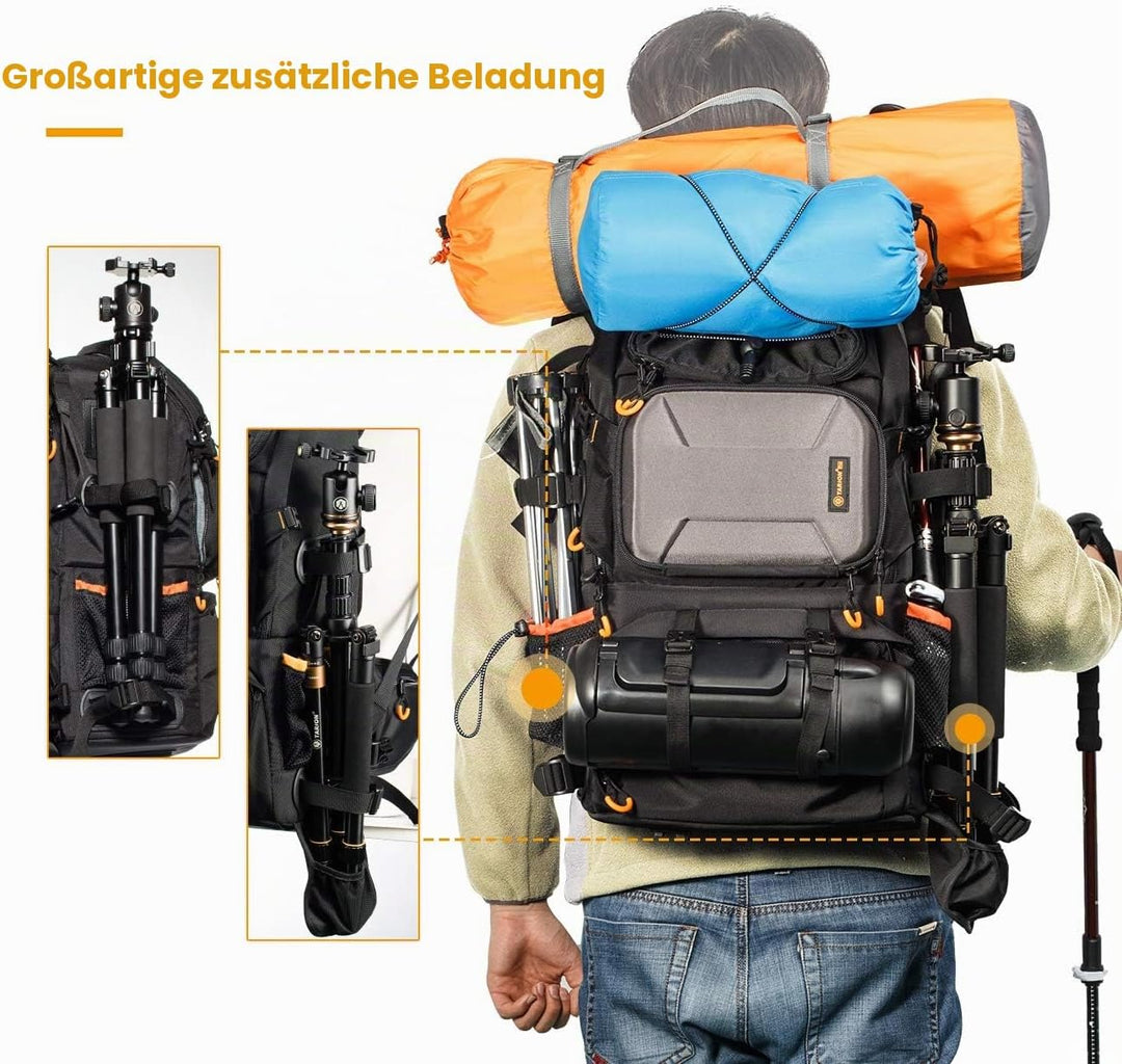 TARION Kamerarucksack Fotorucksack Gross 2-in-1 mit Extra Kameratasche für Spiegelreflex D-SLR(25 Li