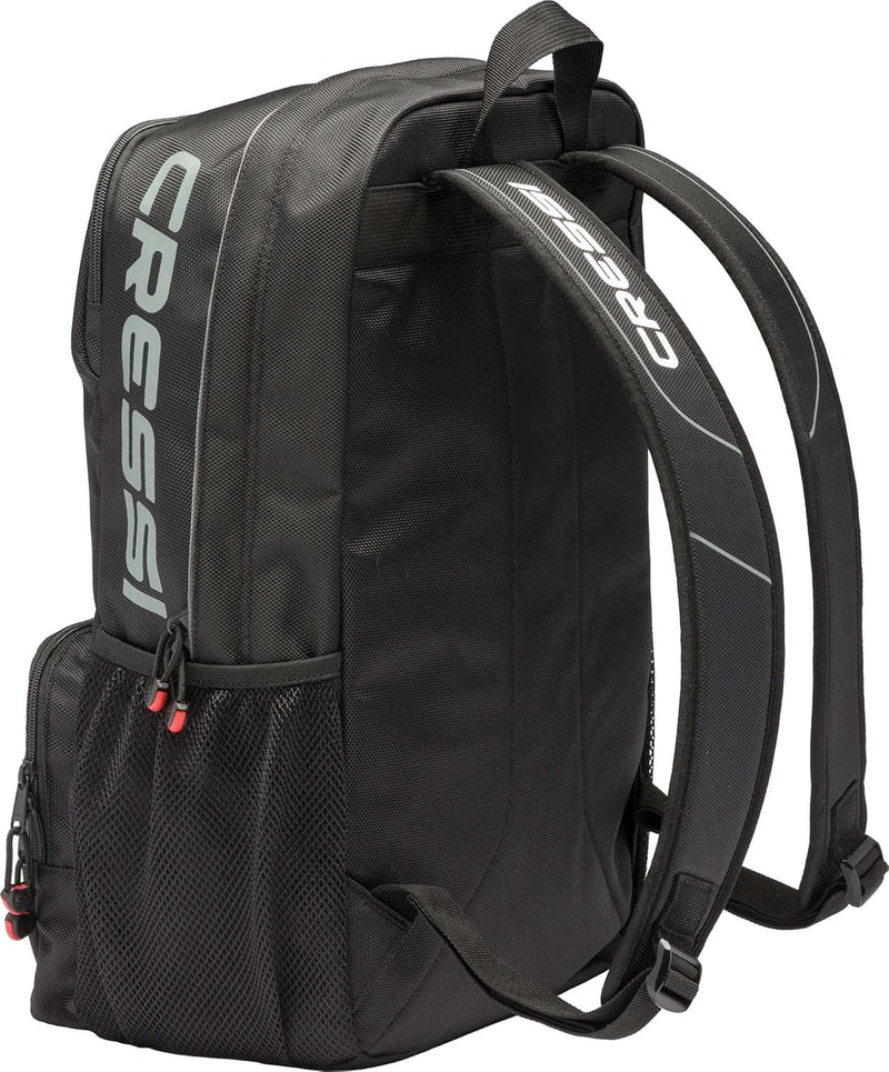 Cressi Space - Unisex Erwachsene Rucksack - Hohe Qualität Schwarz/Logo Weiss Silber, Schwarz/Logo We