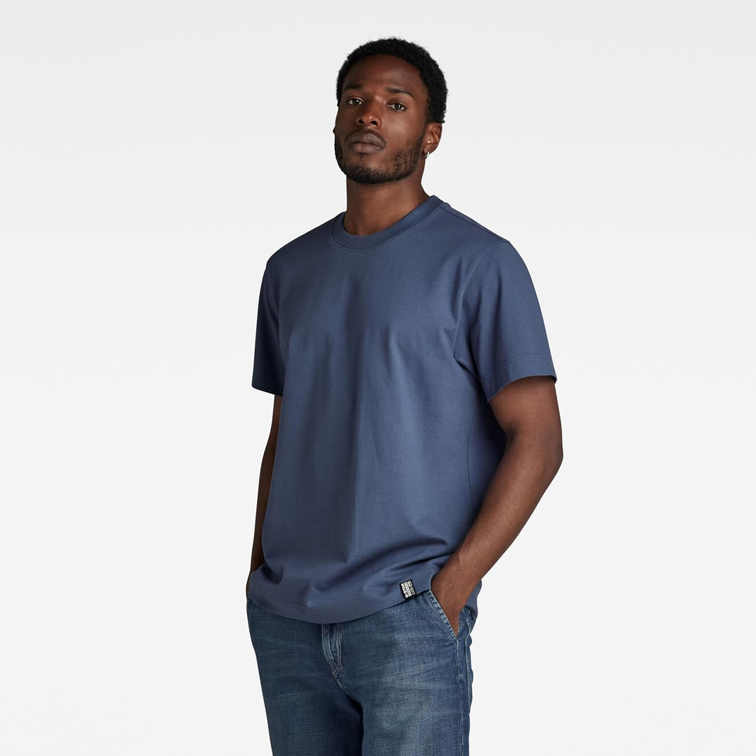 G-STAR RAW Herren Essential Loose T-Shirts XS Blau (Vintage Indigo D23471-c784-g278), XS Blau (Vinta