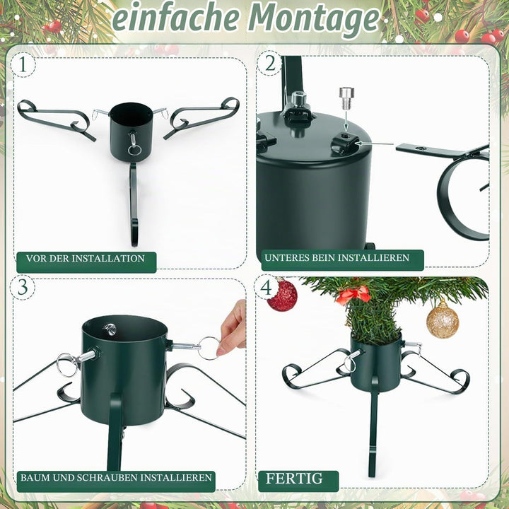 LATERN 53CM Metall Weihnachtsbaumständer, Schwerlast Weihnachtsbaumhalter Ersatz Weihnachtsbaumhalte