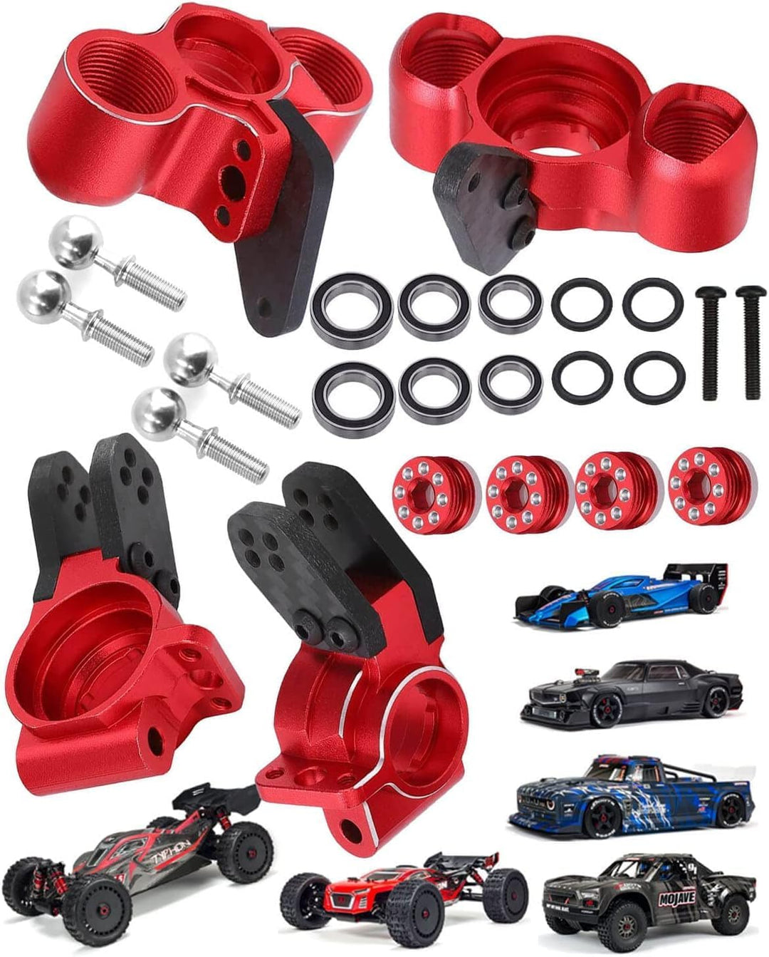 Ezweiji Lenkblöcke Aus Legierung Vorne, RC-Upgrade-Teil Für Arrma 1/8 Typhon/Talion 6S BLX, 1/7 Felo