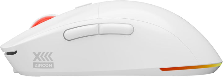Genesis Zircon XIII Custom Wireless Gaming Maus Weiss, Hot-Swap Switches, Pixart PAW3395 26000 DPI,
