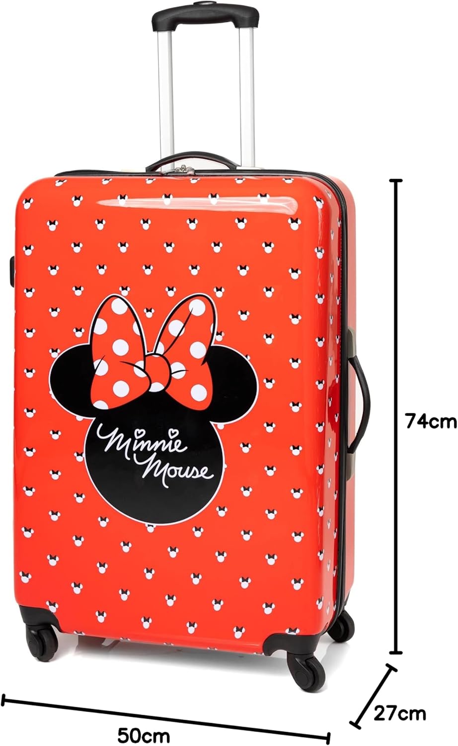 Disney Minnie Mouse Koffer für Erwachsene & Kinder | Kabine kleine mittlere oder grosse Optionen Gep