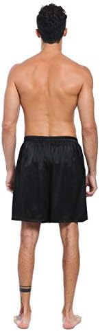 LePTON Herren Boxershorts, 100 % Maulbeerseide, super bequem