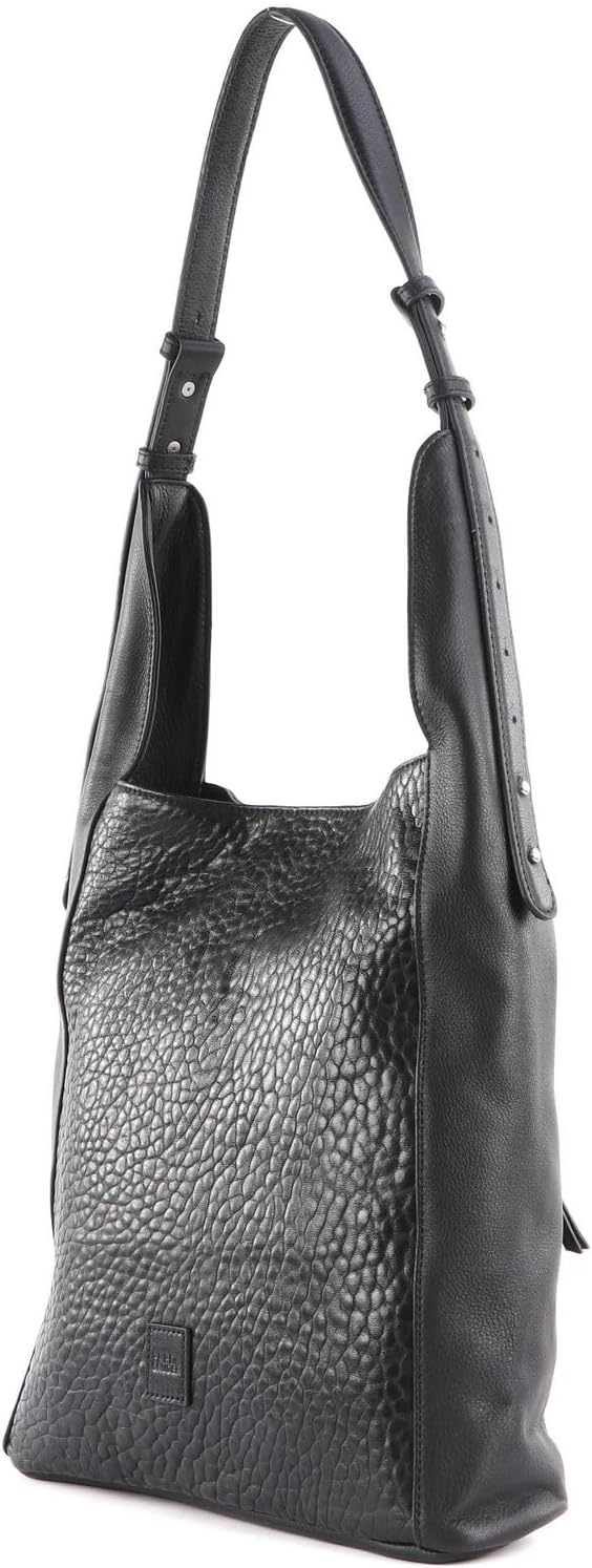 FREDsBRUDER Kelia Schultertasche Leder 36 cm, Schwarz, Einheitsgrösse