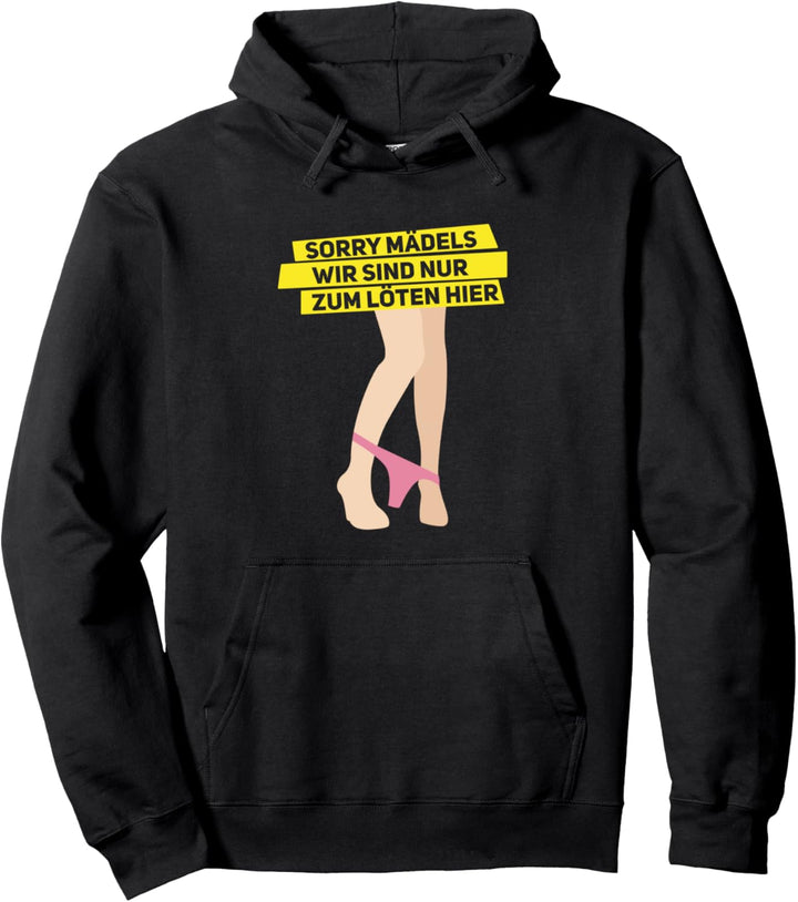 Nur zum Löten hier JGA Männer Junggesellenabschied Pullover Hoodie