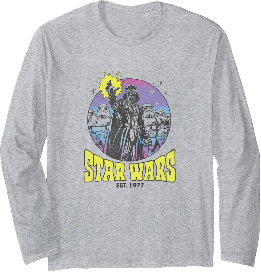 Star Wars Darth Vadar Storm Troopers Color Circle Langarmshirt