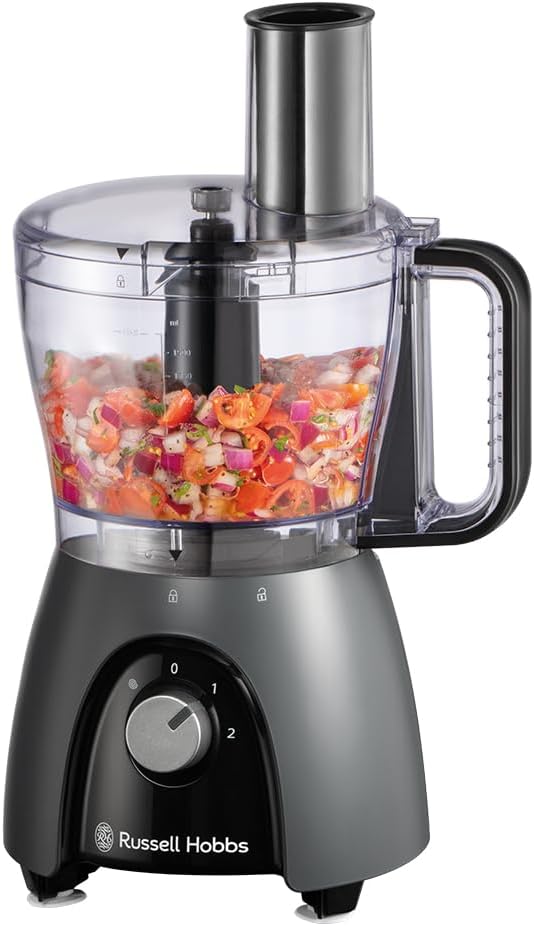 Russell Hobbs Küchenmaschine [Mixer/Gemüseschneider/Standmixer/Zerkleinerer/Blender] Food Processor