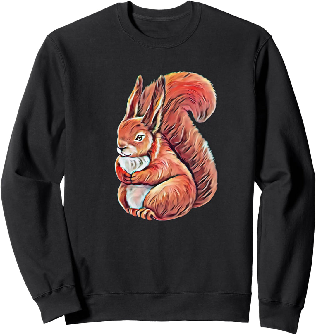 Eichhörnchen Motiv Streifenhörnchen Sweatshirt