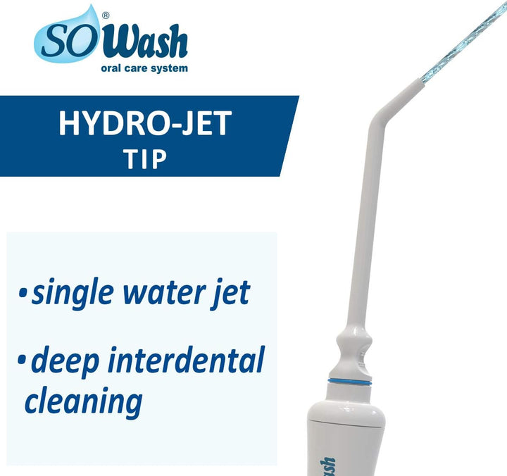 SoWash Munddusche | Waterjet | Verbindet mit dem Wasserhahn | Munddusche ohne Batterien und Strom |I
