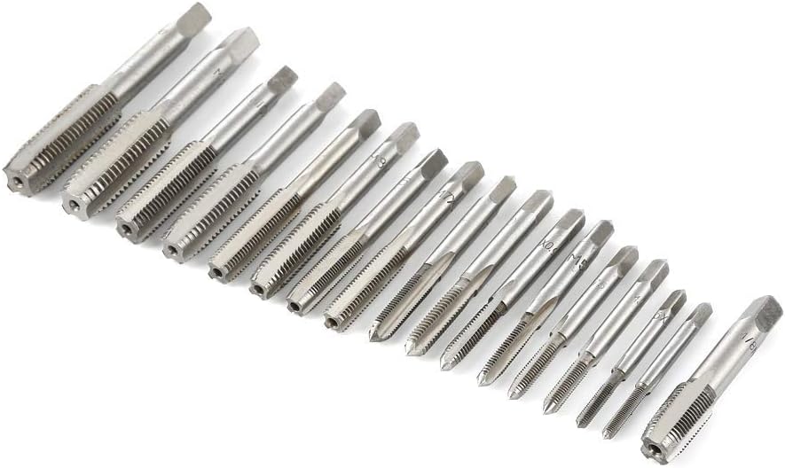 Gewindeschneider Set 40tlg, Profi Gewindebohrerset Feingewinde Gewindeschneidsatz Metrisch M3-M12 Ge