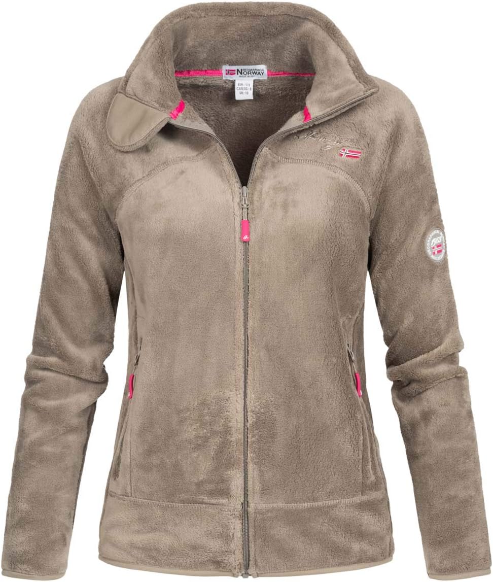 Geographical Norway Upaline Lady - Fleecejacke Damen Fine Frauen Warm Fermetur Zip - Jacke Fleece He
