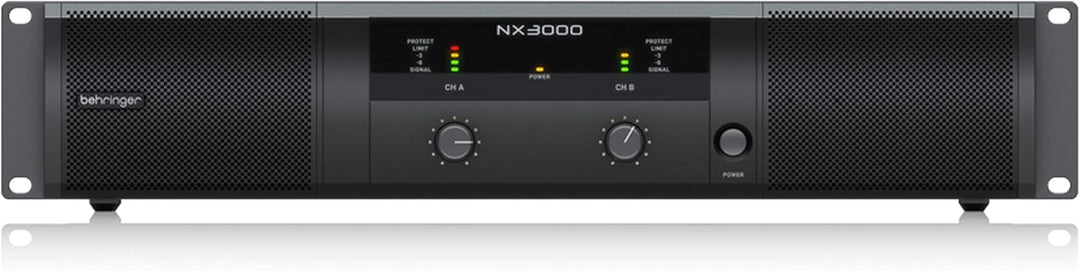 Behringer NX3000 Ultraleichter 3000-Watt-Class-D-Leistungsverstärker mit SmartSense-Lautsprecherimpe