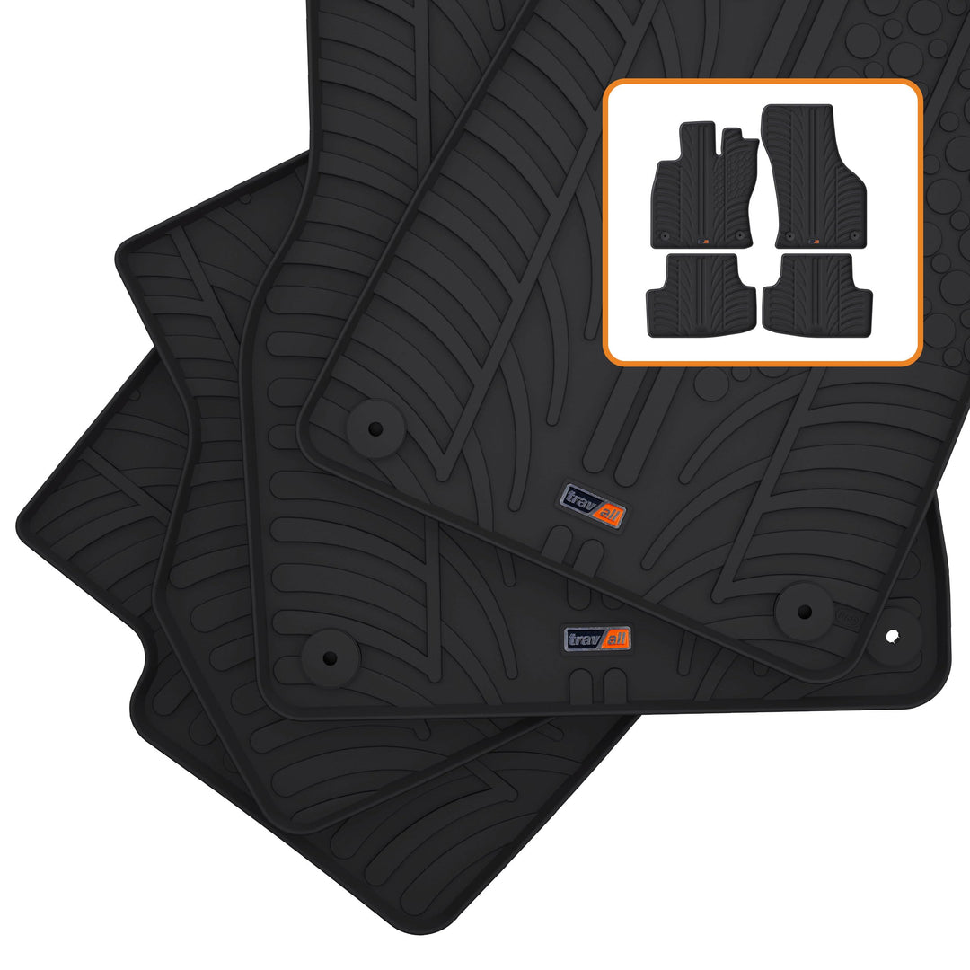 Travall Mats Gummifussmatten Kompatibel Mit Volkswagen Golf Fliessheck und SEAT Leon 5 Türer Fliessh