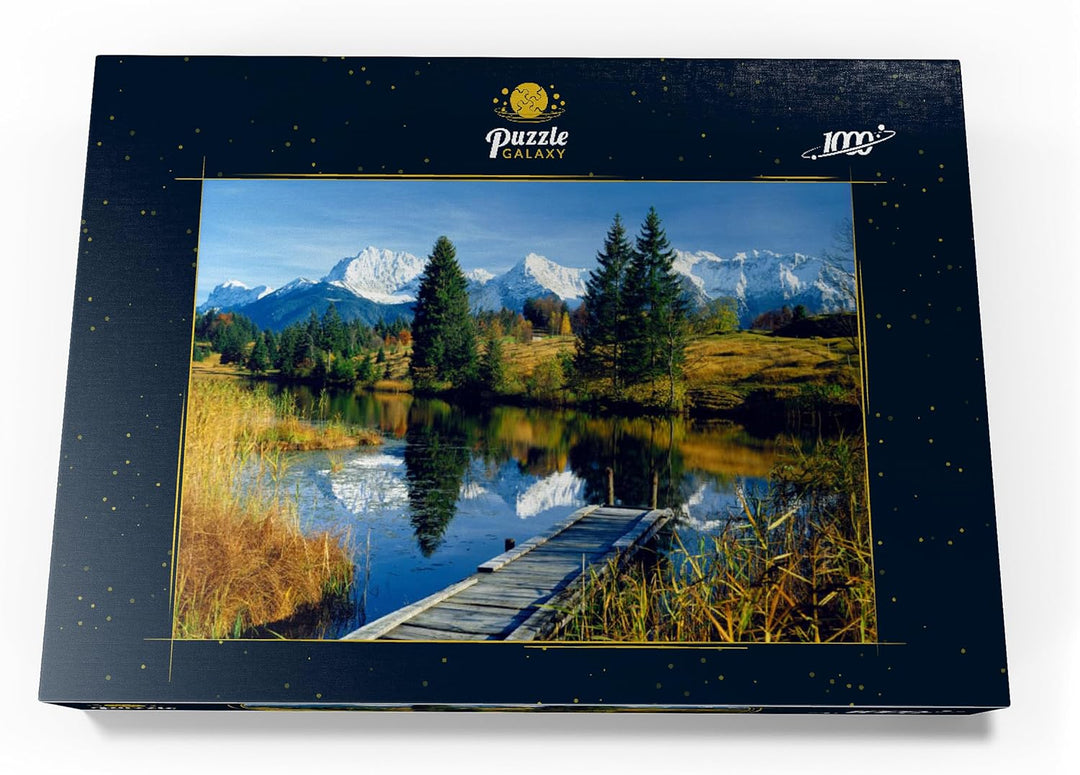 Geroldsee gegen Karwendelgebirge bei Mittenwald, Oberbayern - Premium 1000 Teile Puzzle - MyPuzzle S