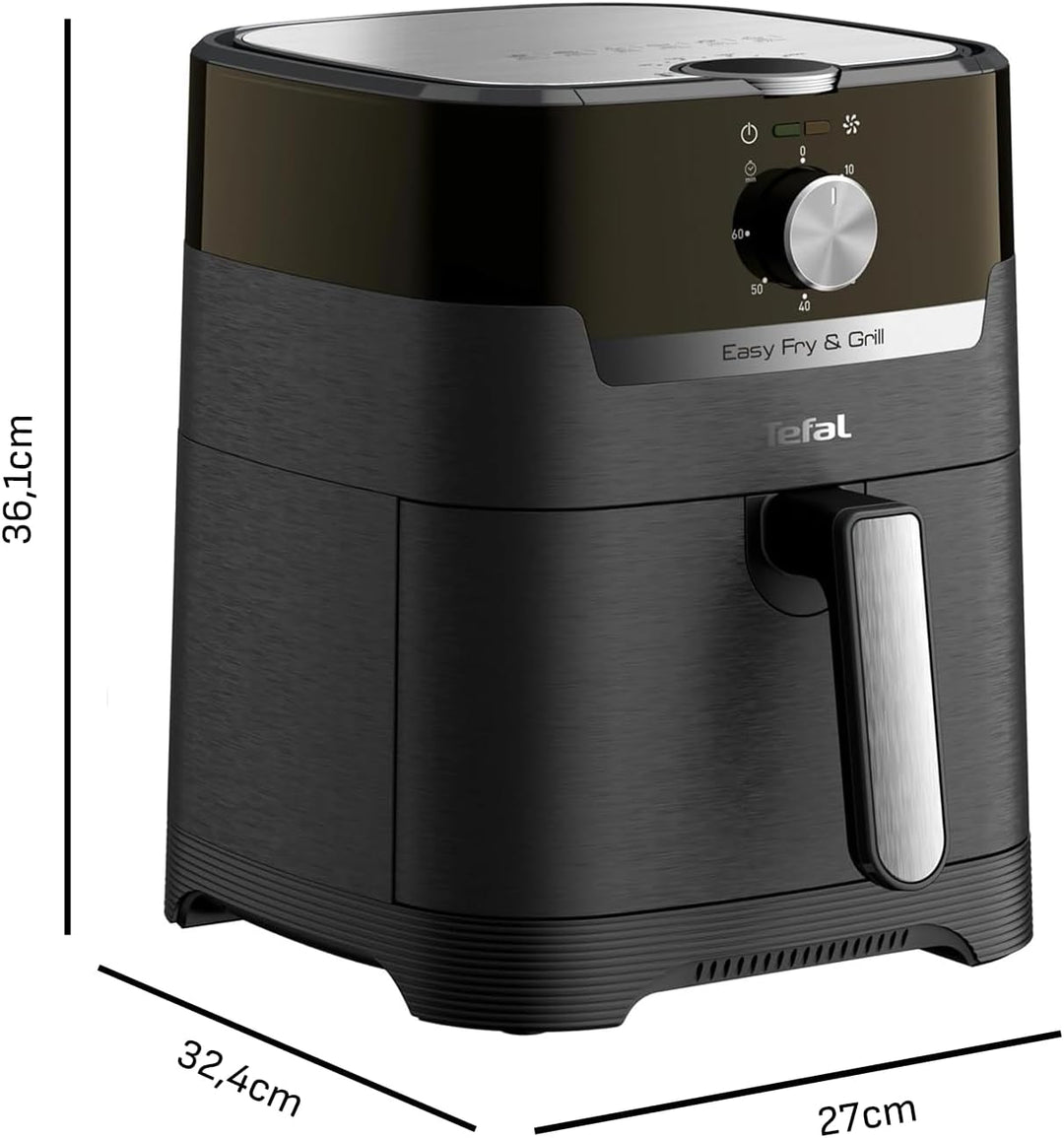 Tefal EY5018 Easy Fry & Grill Classic Heissluftfritteuse | 2-in-1 Technologie (Air Fryer und Grill)