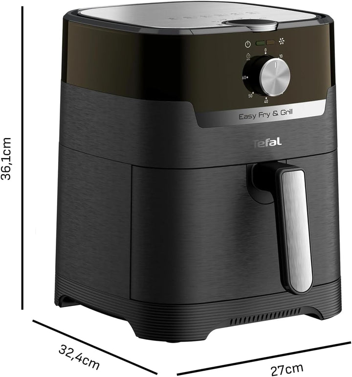 Tefal EY5018 Easy Fry & Grill Classic Heissluftfritteuse | 2-in-1 Technologie (Air Fryer und Grill)