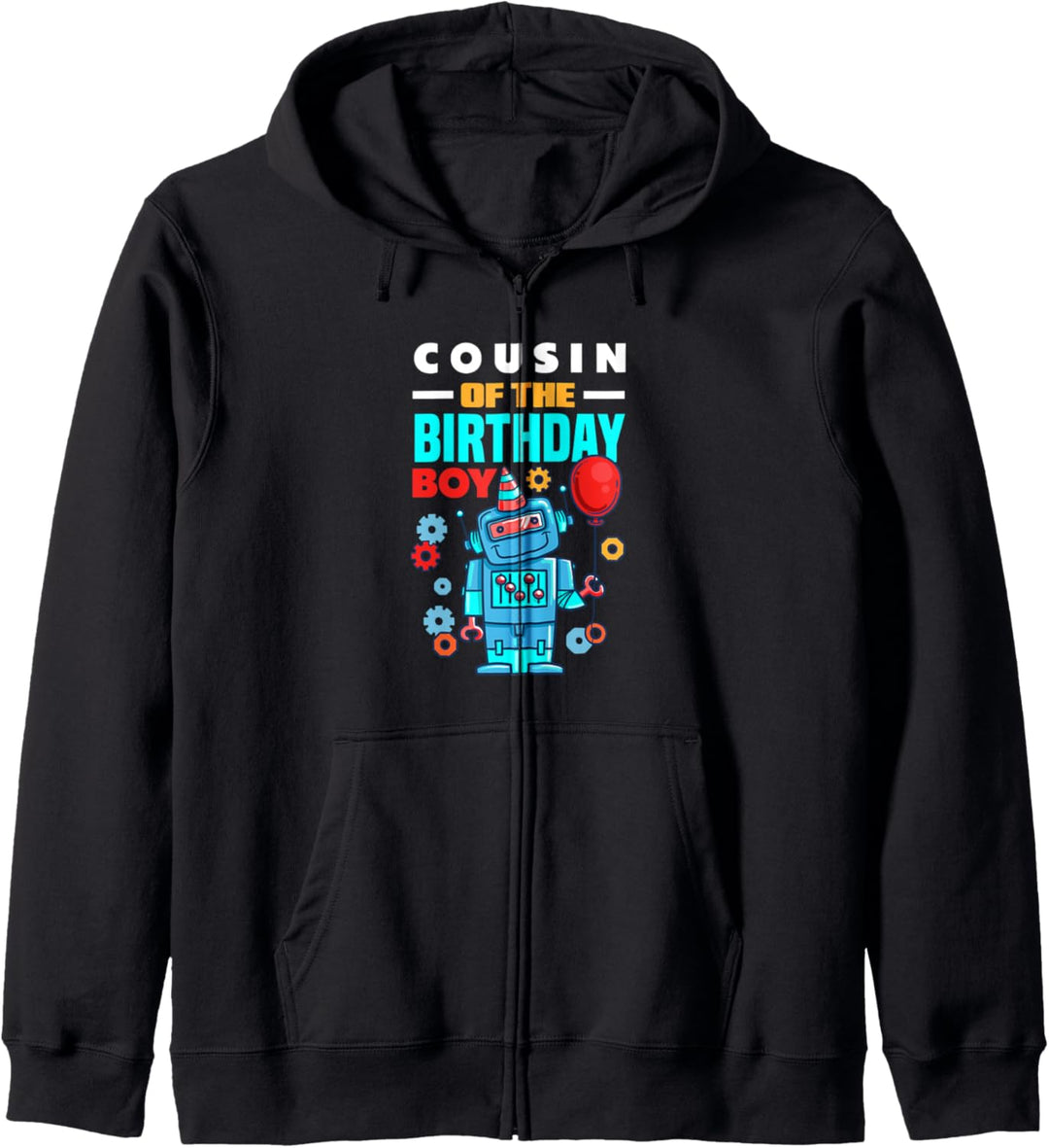 Cousin Von Dem Geburtstags Jungen Roboter Geburtstags Kapuzenjacke