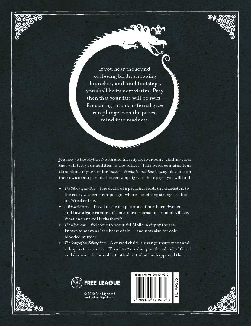 Vaesen RPG: A Wicked Secret & Other Mysteries (Adventure Supp.)