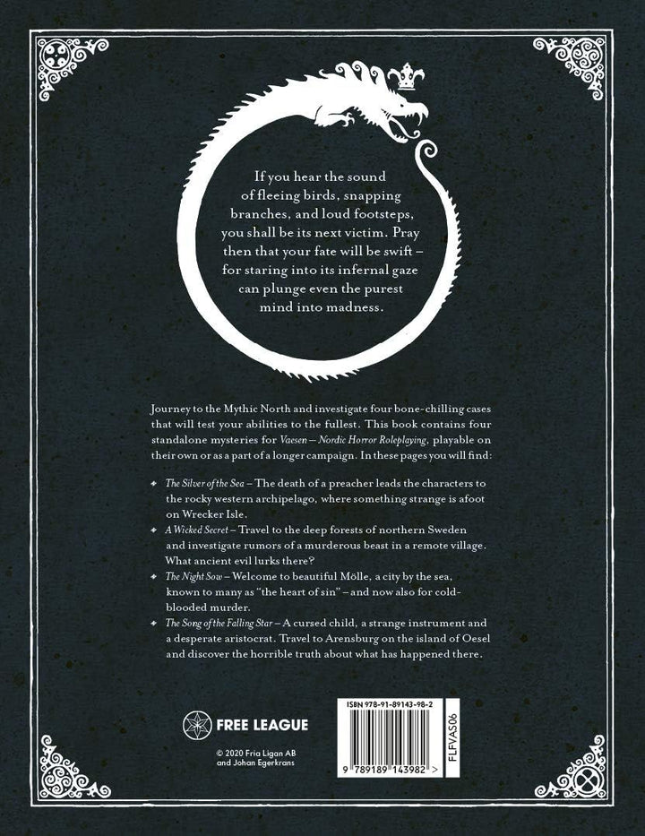 Vaesen RPG: A Wicked Secret & Other Mysteries (Adventure Supp.)