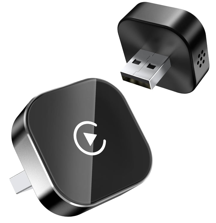 CarPlay Wireless Adapter für Apple 2026, Car Play kabellos Adapter, Plug & Play, USB-A, Mini & Stabi