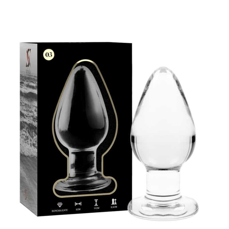 Model 3 ANAL Plug Borosilicate Glass 11 X 5 cm TRANSPARENT, 8435566042072