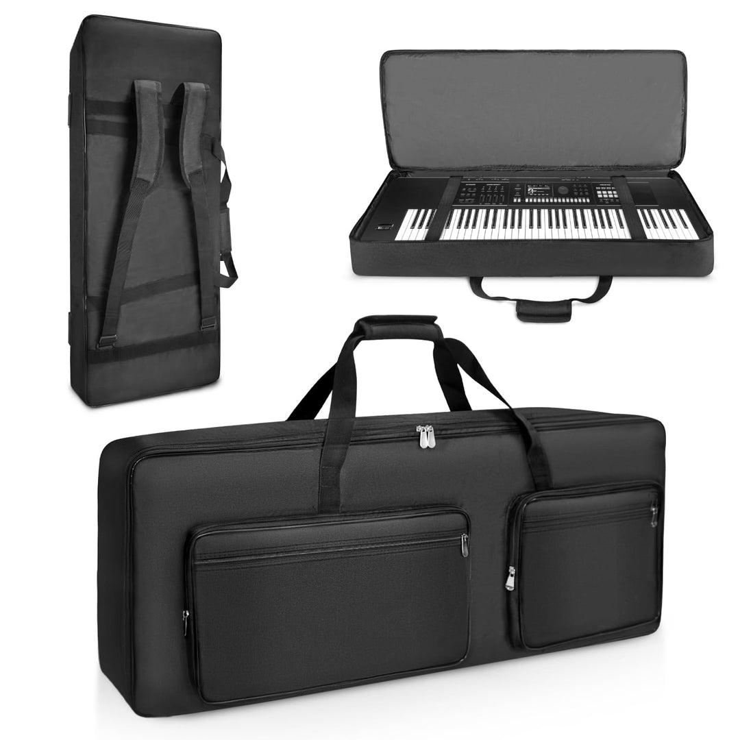 SUNDOY 76-Tasten Keyboard Tasche, Gig Bag mit 8 mm Polsterung Für 73/76-Tasten-Klavier, Für 73/76-Ta