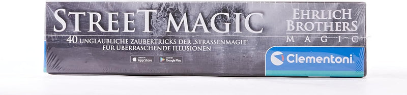 Clementoni 59299 Ehrlich Brothers Street Magic, Zauberkasten für Kinder ab 8 Jahren, magisches Equip