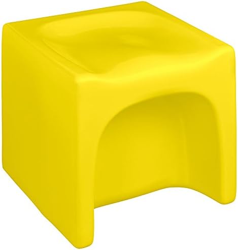 esku DADU Kinderhocker mit DREI Sitzhöhen für Innen- und Aussenbereich | wetterfester Wendehocker fü