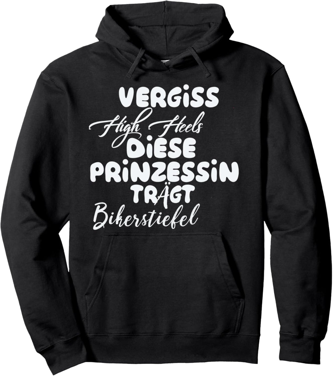Vergiss High Heels diese Prinzessin trägt Bikerstiefel Pullover Hoodie
