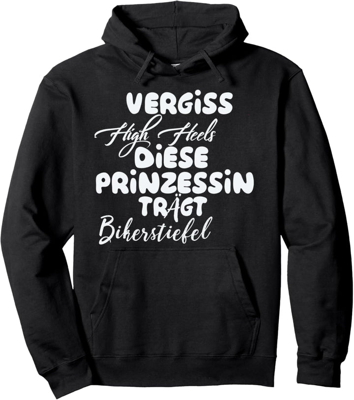 Vergiss High Heels diese Prinzessin trägt Bikerstiefel Pullover Hoodie